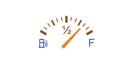Az üzemanyagtartály és a jármű hatótávolsága: